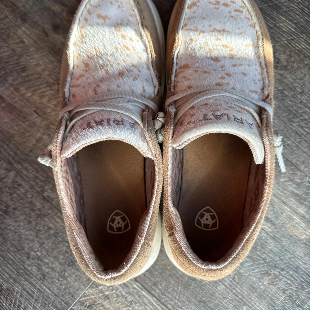 Ariat Women's Hilo Hair Calf Leather Slip On Sneakers - Picture 8 of 8